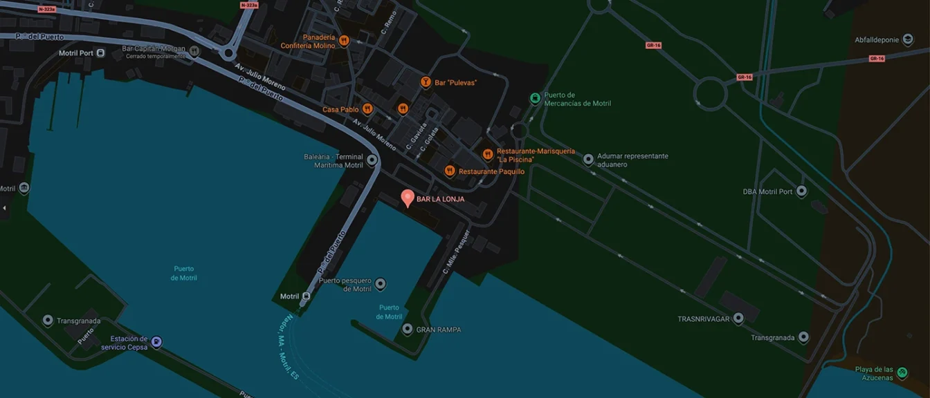 Localización de Bar Lonja Motril en Google Maps